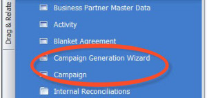 SAP Business One Campaign Wizard